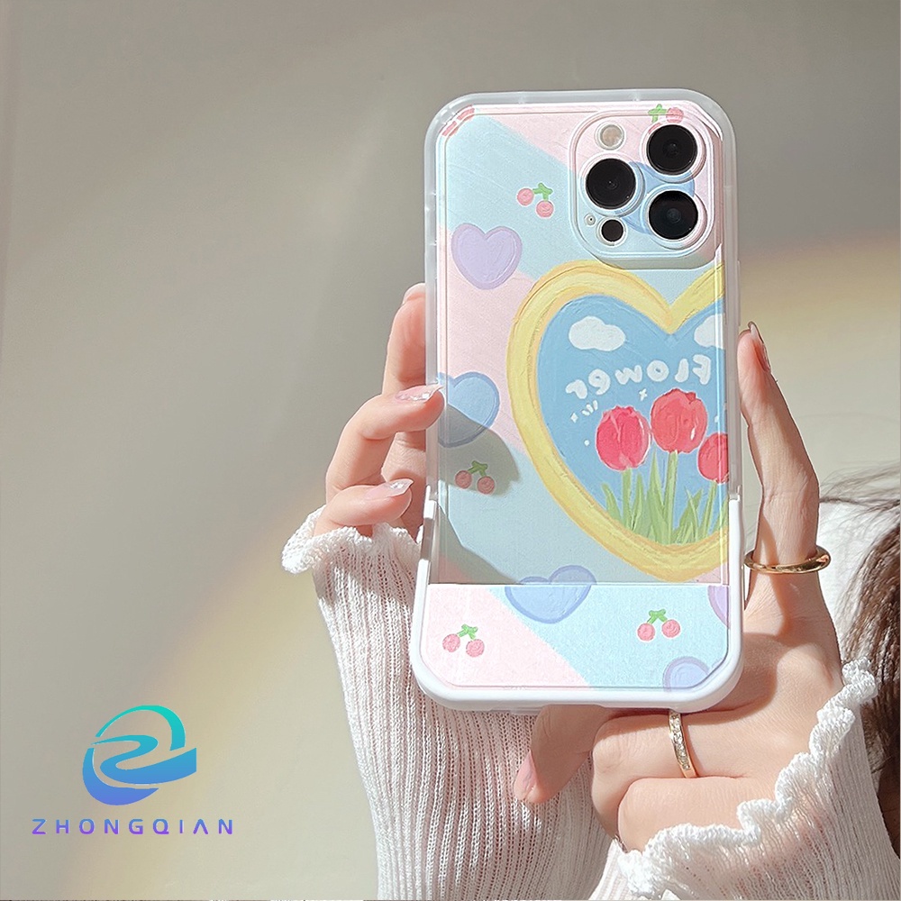 Ốp Điện Thoại Dẻo Họa Tiết Trái Tim Dễ Thương Chống Sốc Cho iPhone 13 12 11 Pro XS Max X XR 7 8 plus