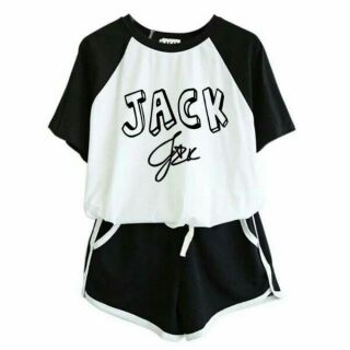 Áo Jack ( Có Kèm Quần ) ❤ FREESHIP ❤ Giảm Ngay 10k khi nhập [ AO JACK ] - Bộ Quần Áo Jack Ngắn Tay Mặc Mát Phối Tay