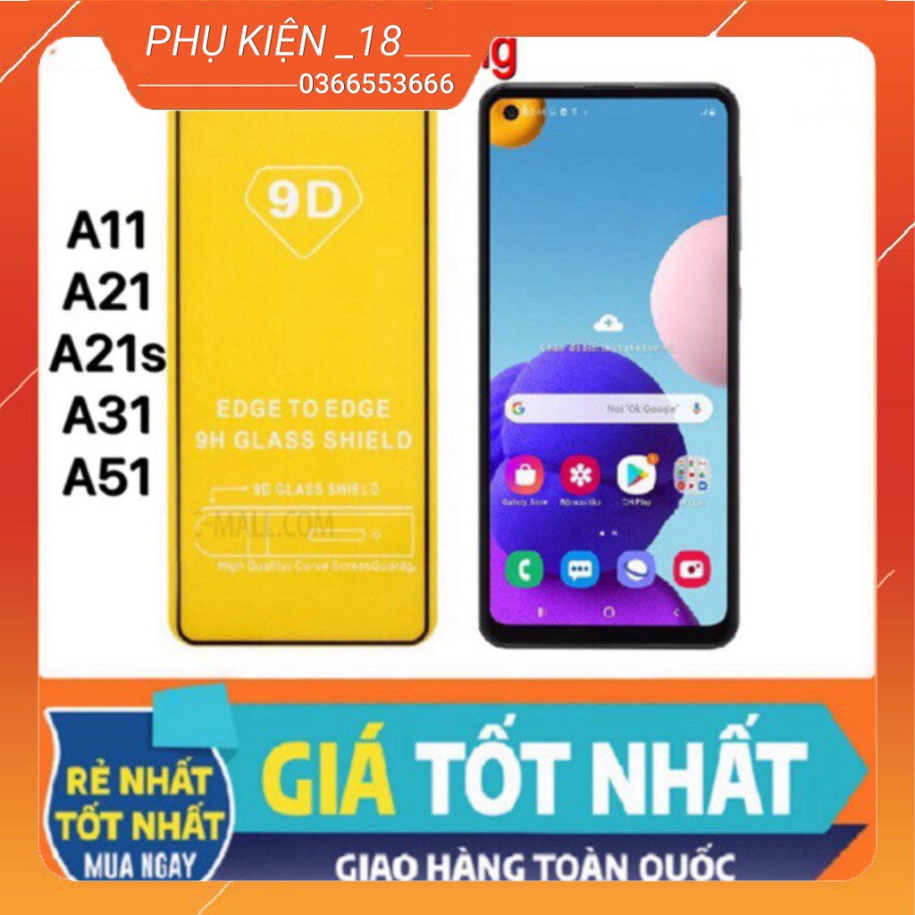 Cường Lực Samsung A11/ A21s / A21 Full Màn Full Keo Không Chấm Liti