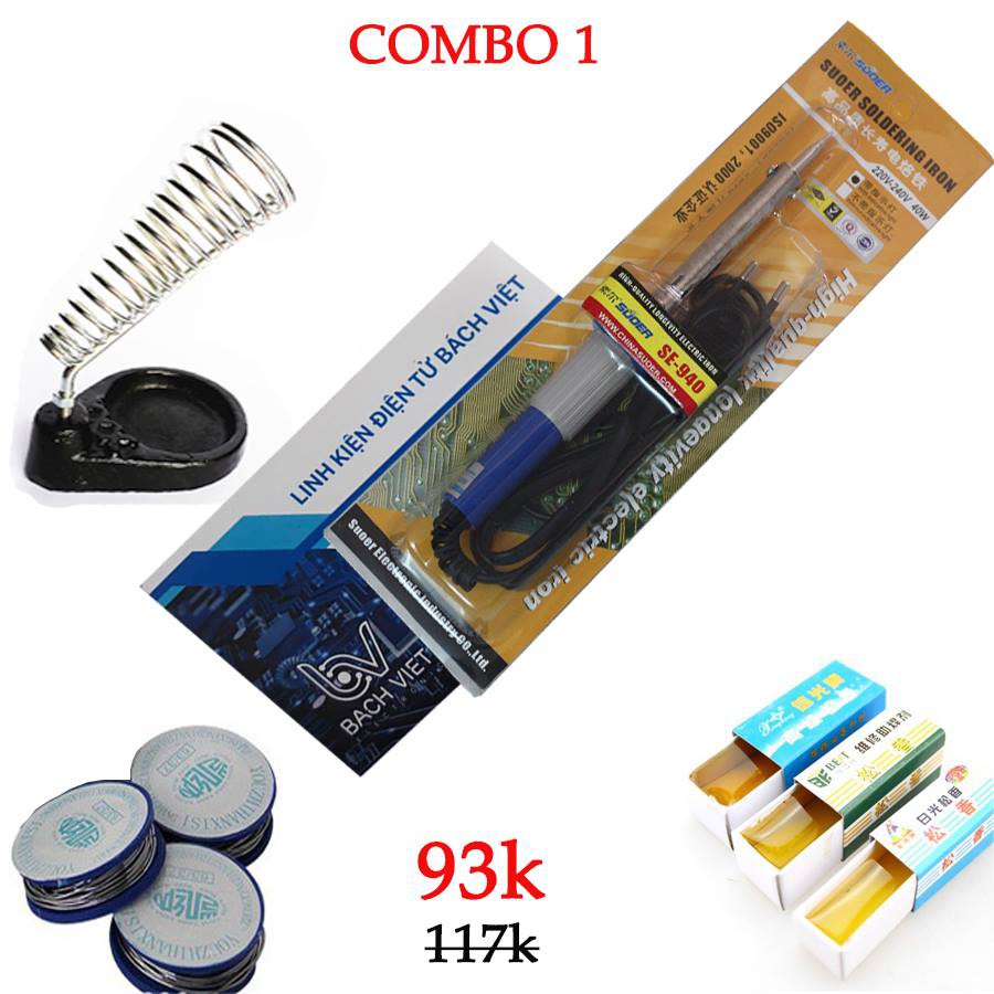 Combo dụng cụ hàn cơ bản dân điện tử