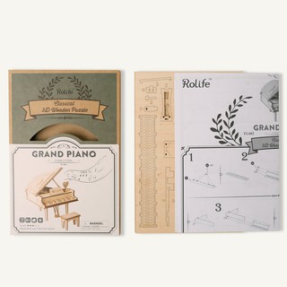 Đàn Piano bằng gỗ xếp hình 3D