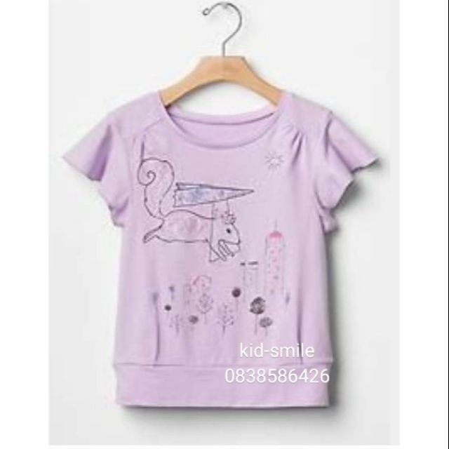 Áo bé gái tay cánh tiên Baby gap