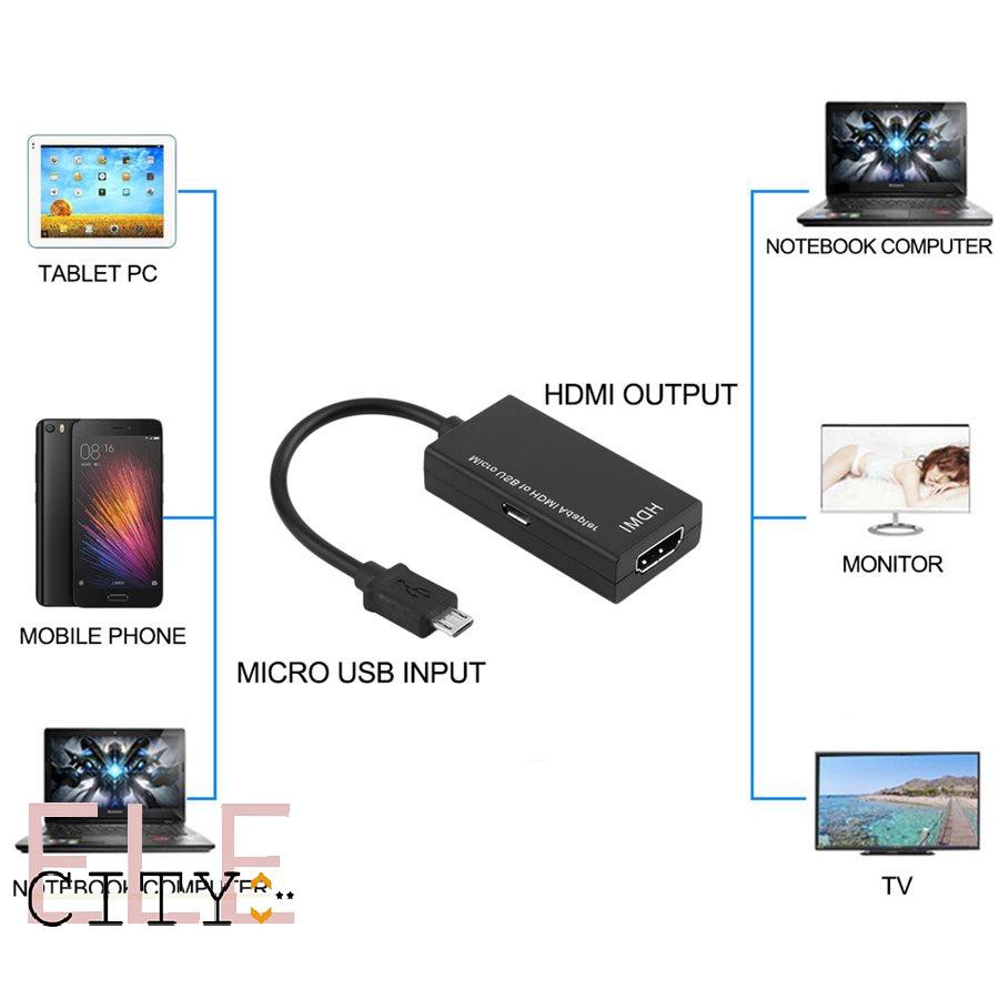 Cáp Chuyển Đổi Mini Micro Usb Sang Hdmi 107ele