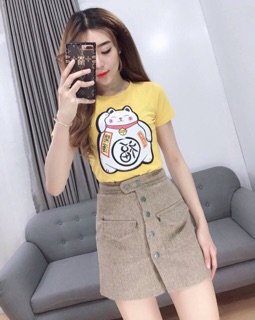 ÁO THUN MÈO THẦN TÀI(MẪU MỚI)