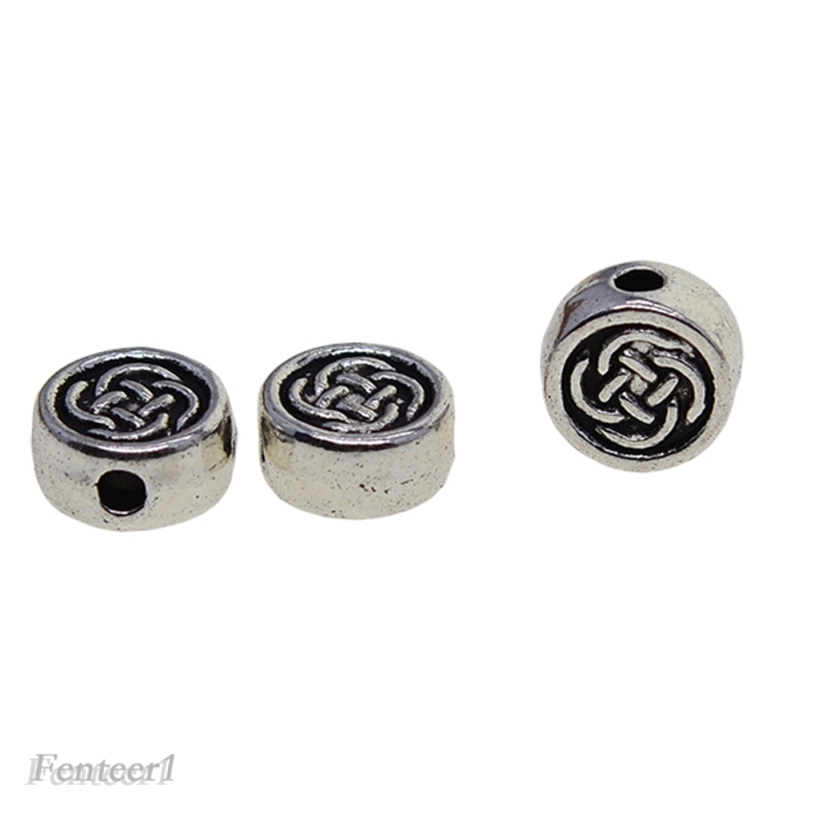 Set 100 hạt xỏ lỗ hình tròn dùng làm trang sức thủ công