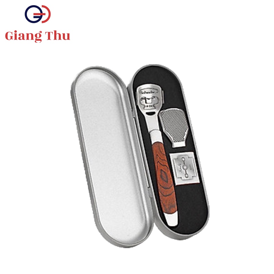 Dụng Cụ Chà, Mài Gót Chân Cầm Tay THU GIANG Chất Liệu Inox Chăm Sóc Da Chân Tiện Lợi, Dễ Dàng Tại Nhà