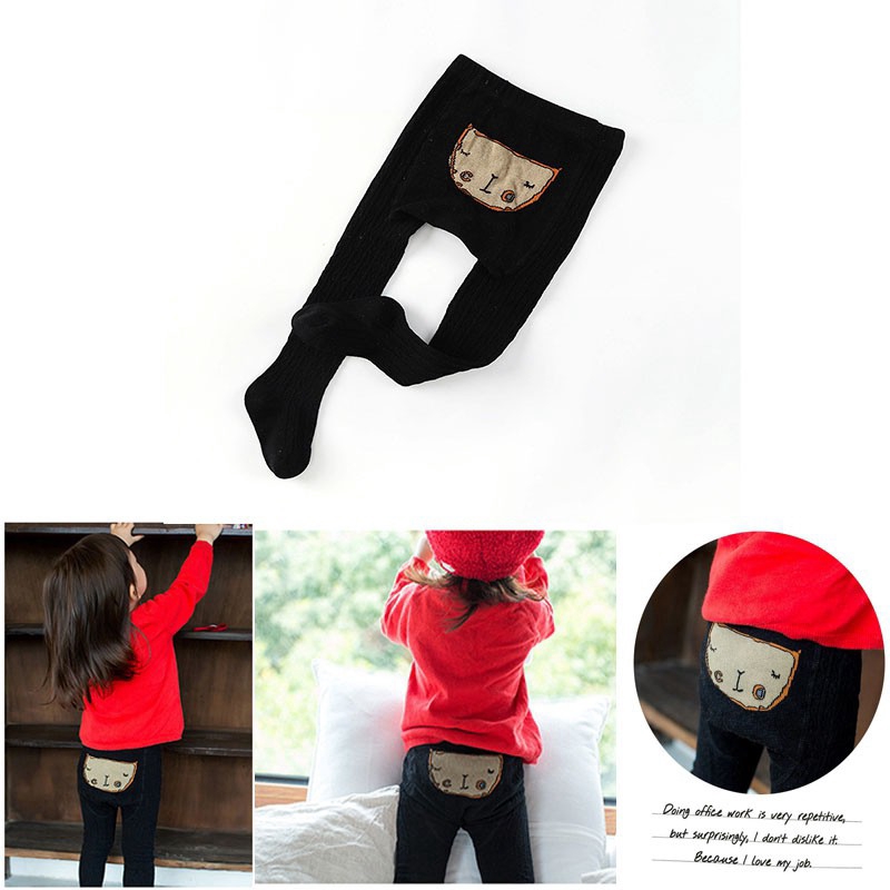 Quần tất cotton hoạt hình thời trang cho bé gái dễ thương