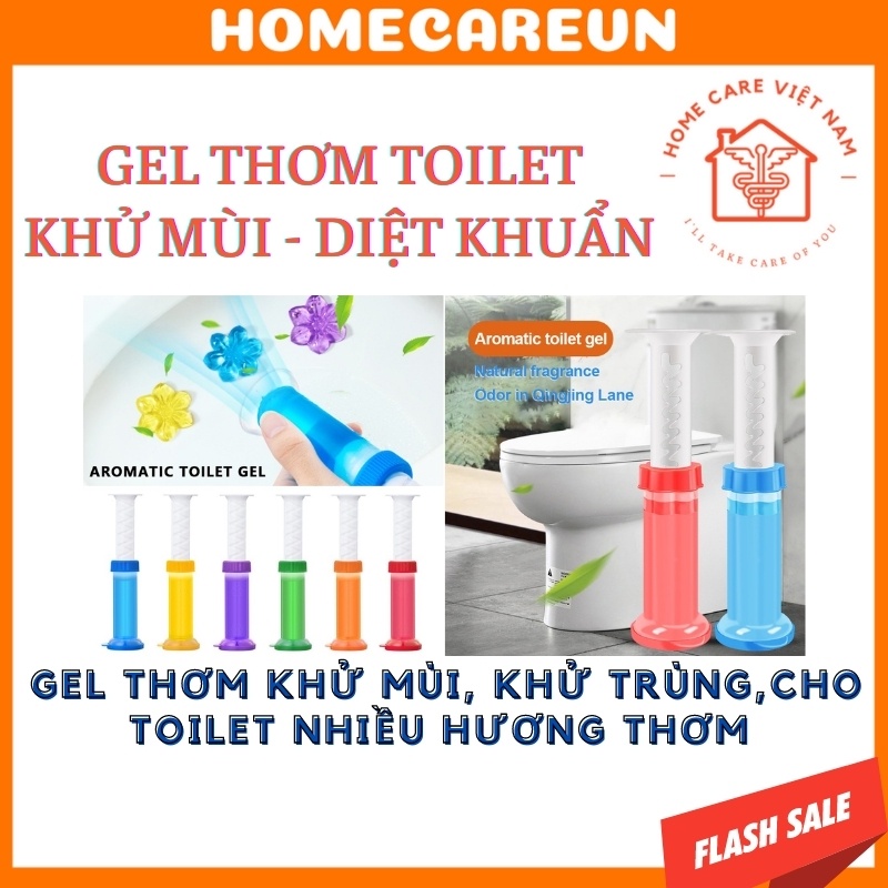 Gel thơm KHỬ TRÙNG, KHỬ MÙI, DIỆT KHUẨN toilet tiện dụng thông minh với 5 loại hương thơm dễ chịu cho nhà vệ sinh