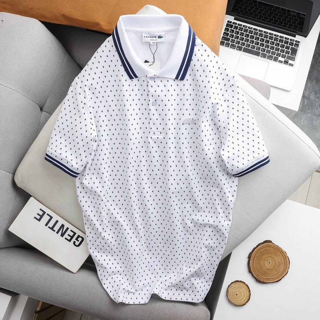 Áo Polo Nam Cổ Bẻ Họa Tiết Chấm Bi, Vải Cotton Cao Cấp, Sang Trọng | BigBuy360 - bigbuy360.vn