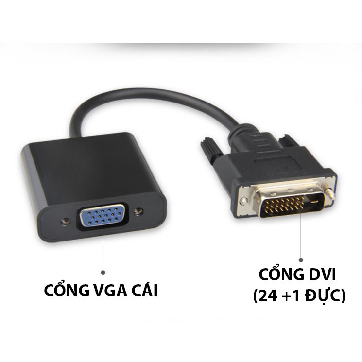 Cáp chuyển đổi DVI ra VGA JSJ DVV01 thiết kế đơn giản nhưng tỉ mỉ đến từng chi tiết nhỏ nhất, trau chuốt mọi góc cạnh