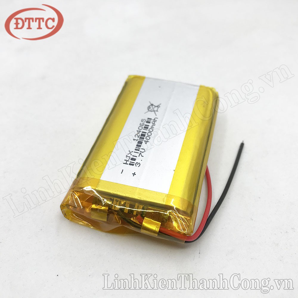 Pin Lipo Polymer 3.7V 4000mAh 12x40x65mm (Có Mạch Bảo Vệ)
