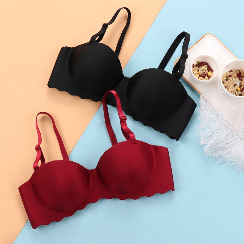 Áo Lót Đúc Su Không Gọng Quả Ngang Đệm Bàn Tay Nâng Ngực B430