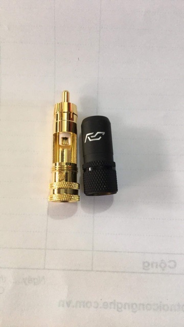 Jack AV (RCA) cao cấp nhập khẩu Made in Taiwan mạ vàng 24k. Báo giá 1 Jack