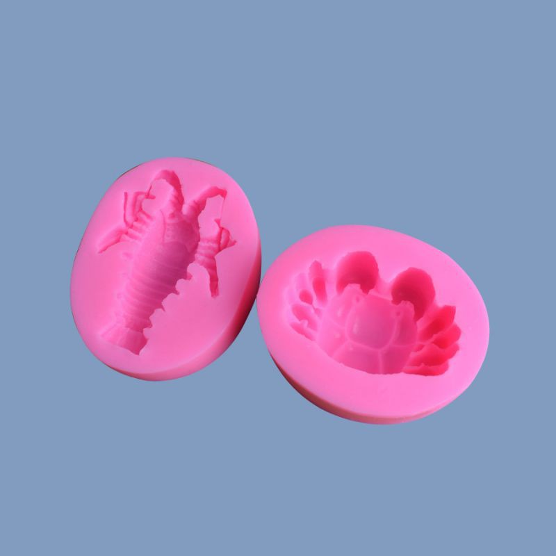 Khuôn rau câu silicon tôm cua