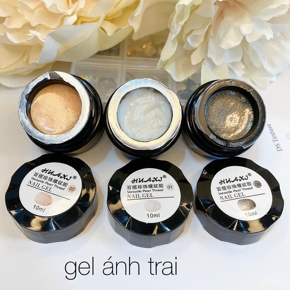 Gel ánh trai, gel ngọc chai, gel làm móng ngọc trai huaxi