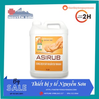 Nước rửa tay sát khuẩn nhanh ASIRUB can 5 lít giá tốt