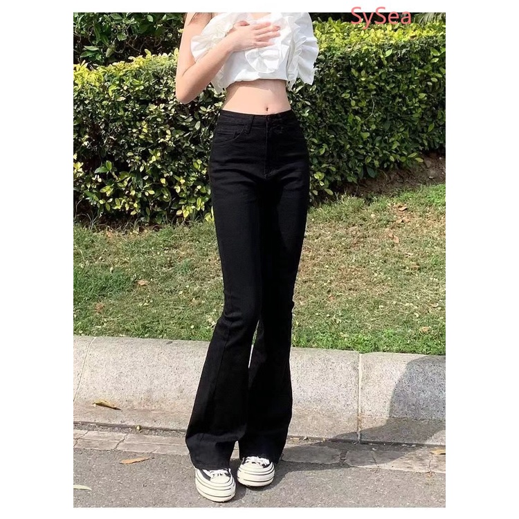 Quần Jean Trơn Màu Thời Trang Retro Mỹ Dành Cho Nữ