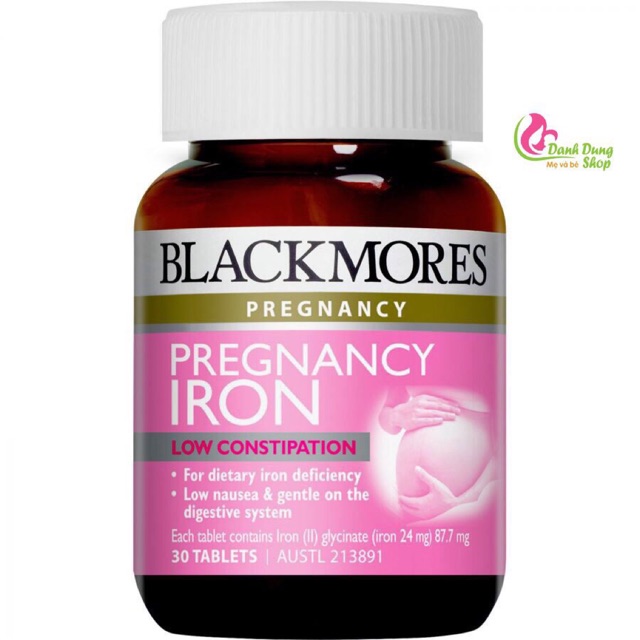 Viên sắt bầu blackmores IRON 30 viên date xa