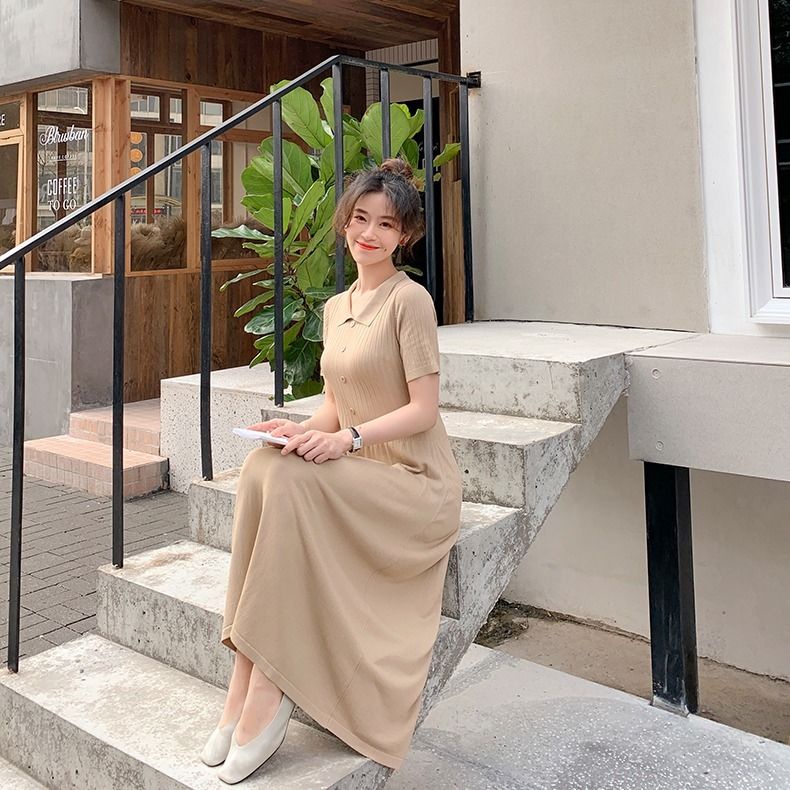 Váy len nữ dáng dài tiểu thư