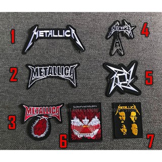 Patch Metallica - Hình ủi lên Quần, áo, ba lô, túi, nón…Hàng Thái Lan, đường chỉ may dày, xịn và đẹp.