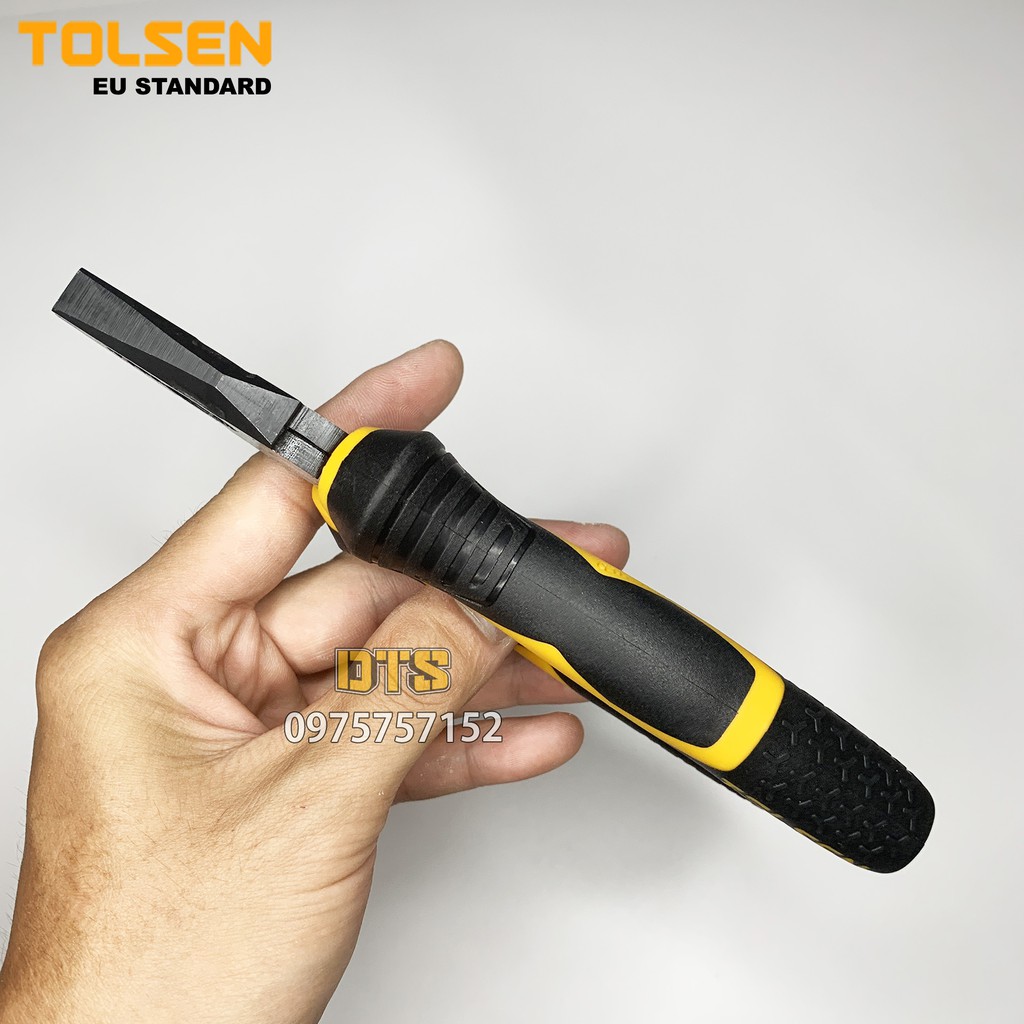 Kìm điện tổ hợp công nghiệp TOLSEN 7 inch/ 180mm, thép CR-V cao cấp mạ Niken chống gỉ – Tiêu chuẩn xuất khẩu Châu Âu