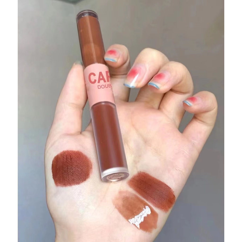 Son Môi Hai Đầu Cho Màu Nhung Lì Và Ánh Gương Thời Trang Cho Học Sinh