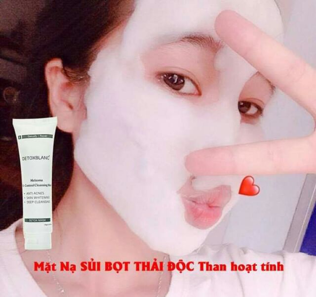 Mặt nạ thải độc tố detox blanc