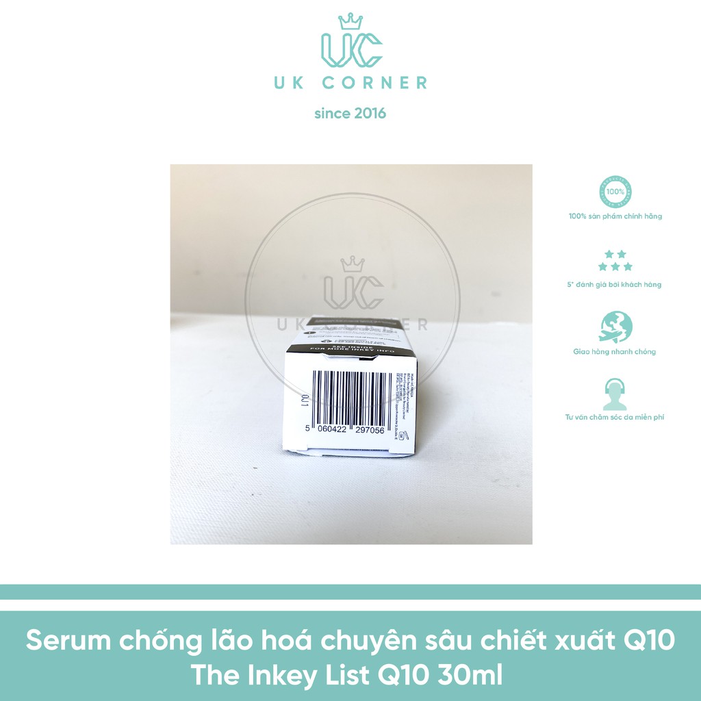 Serum chống lão hoá chuyên sâu chiết xuất Q10 The Inkey list Q10 30ml