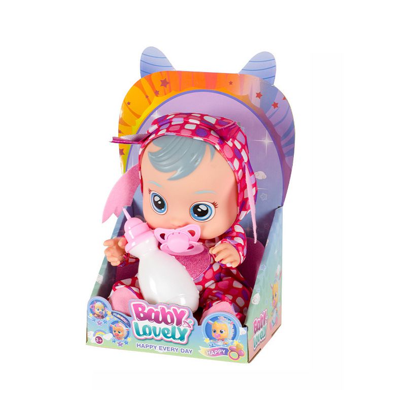 Đồ chơi búp bê em bé khóc ngạc nhiên hoạt động bằng điện bằng silicone phù hợp làm quà tặng cho bé