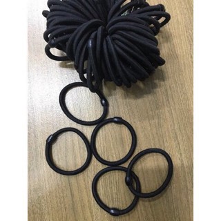 Combo 2 Dây buộc tóc đen trơn chắc chắn