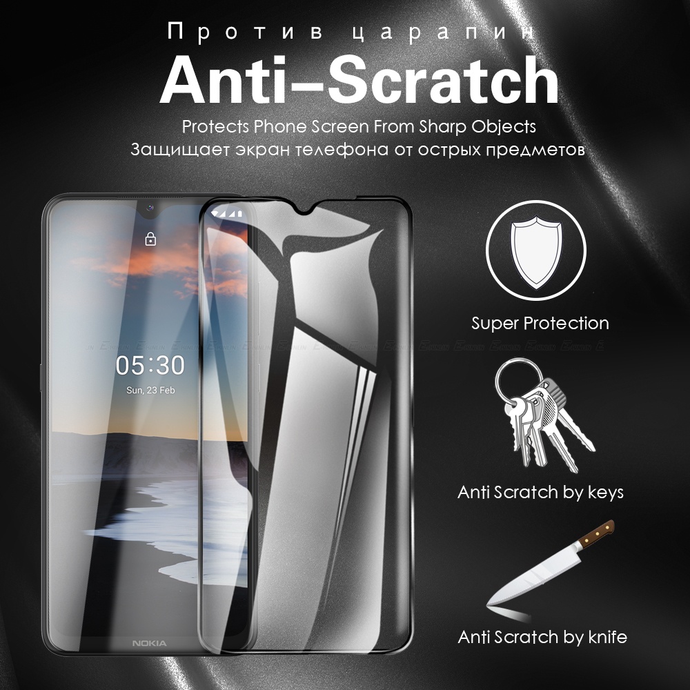 Kính Cường Lực Toàn Màn Hình Cho Nokia G10 G11 Plus G20 G21 G50 G60 G300 G400