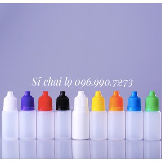 Sỉ 100 Chai 10ml nhỏ mắt chai nhỏ giọt chai nước mắt chai nhựa chai đựng nước