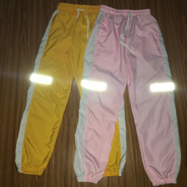 QUẦN DÙ PHỐI SÁNG PHẢN QUANG 2 MÀU. CỰC HOT KÈM ẢNH THẬT 100 %