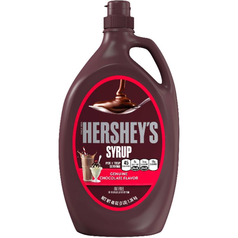 Sốt topping Siro socola nguyên chất Hershey's syrup chocolate Mỹ 1360g