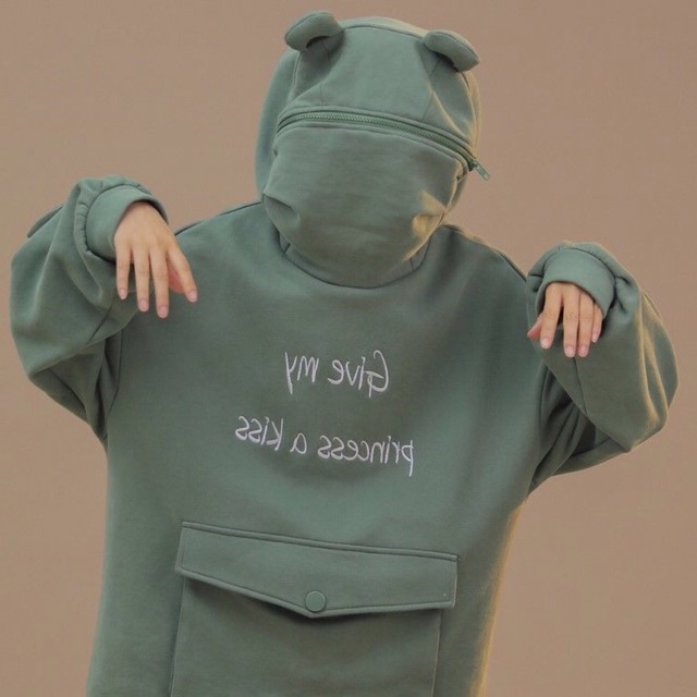 Áo hoodie thiết kế hình con Ếch dễ thương | WebRaoVat - webraovat.net.vn