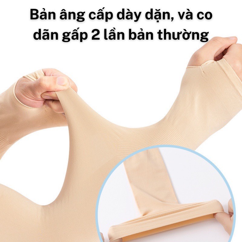Găng tay chống nắng dài nam nữ xỏ ngón LET'S COOL đi nắng thấm hút mồ hôi nhanh