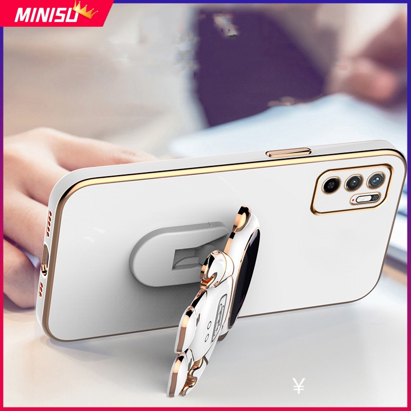 Ốp Điện Thoại Silicon Có Giá Đỡ Hình Phi Hành Gia Cho Xiaomi Redmi Note 12 11 10 Pro 11S 10S 9S 12S