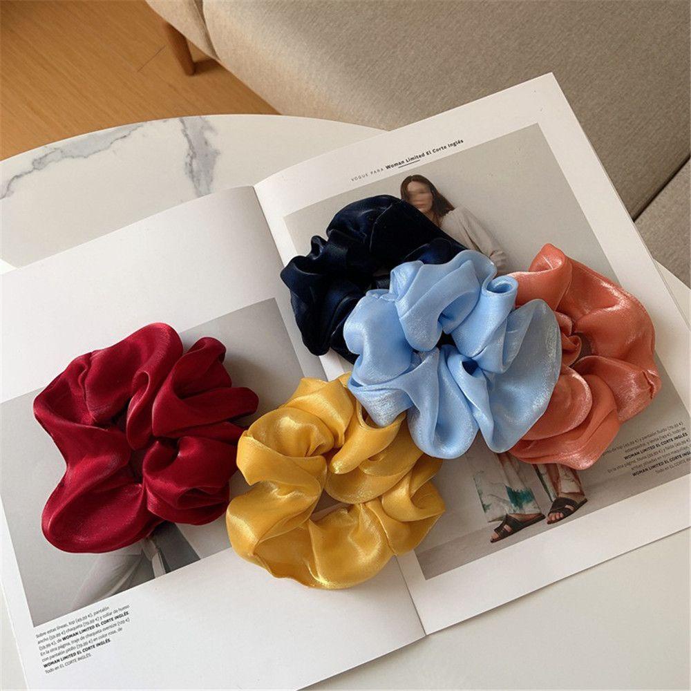 Dây Buộc Tóc Lụa Satin Co Giãn Nhiều Màu Sắc 1 #