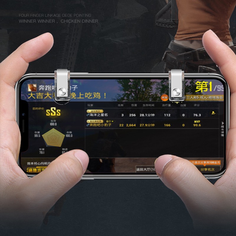 [NÚT BẤM GAME] Bộ 2 Nút Bấm Cơ R11 Chốt Vặn Trên Điện Thoại Hỗ Trợ Chơi Game PUBG Mobile, Ros Mobile -dc3171