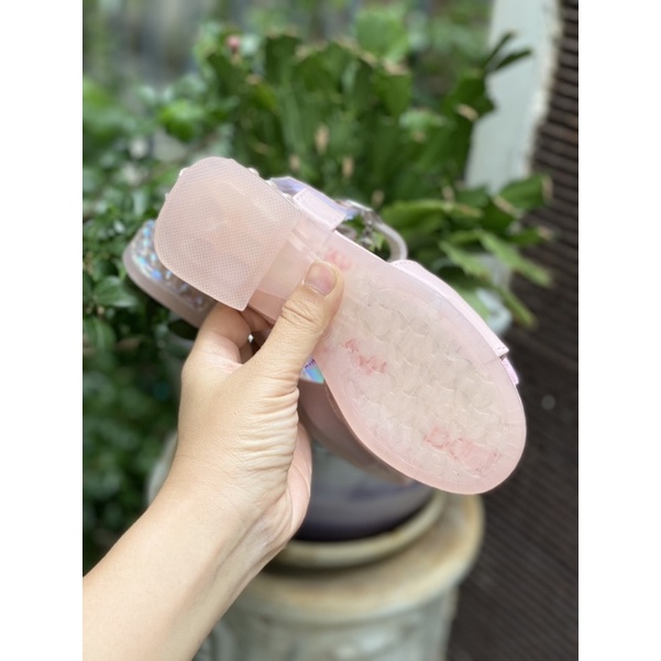 Sandal elsa bé gái có gót 2 cm
