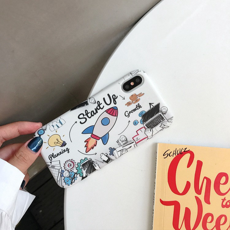 Ốp lưng Iphone FREESHIP 50K hoạt hình Start Up cho điện thoại iphone 6 6s 6P 6sP 7P 8P X XS