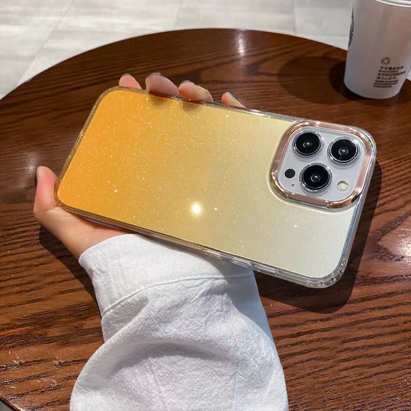 Ốp Điện Thoại Cứng Trong Suốt Màu Sắc Cầu Vồng Cho iPhone 13 Pro MAX 12 11 Pro MAX