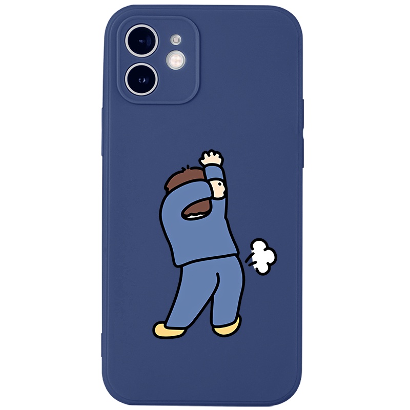 Ốp điện thoại JURSUE hoạt hình cặp đôi dễ thương đẹp độc lạ bựa Cho iPhone 14 13 12 11 Pro Max SE 2020 X XR XS 8 7 ip 6S 6 Plus XYH644
