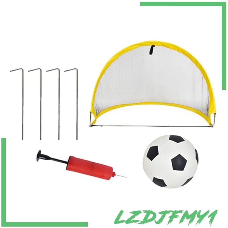 [giá giới hạn] Pop-up Soccer Goal Premium Foldable Durable Yellow Portable Goals Nets 60cm