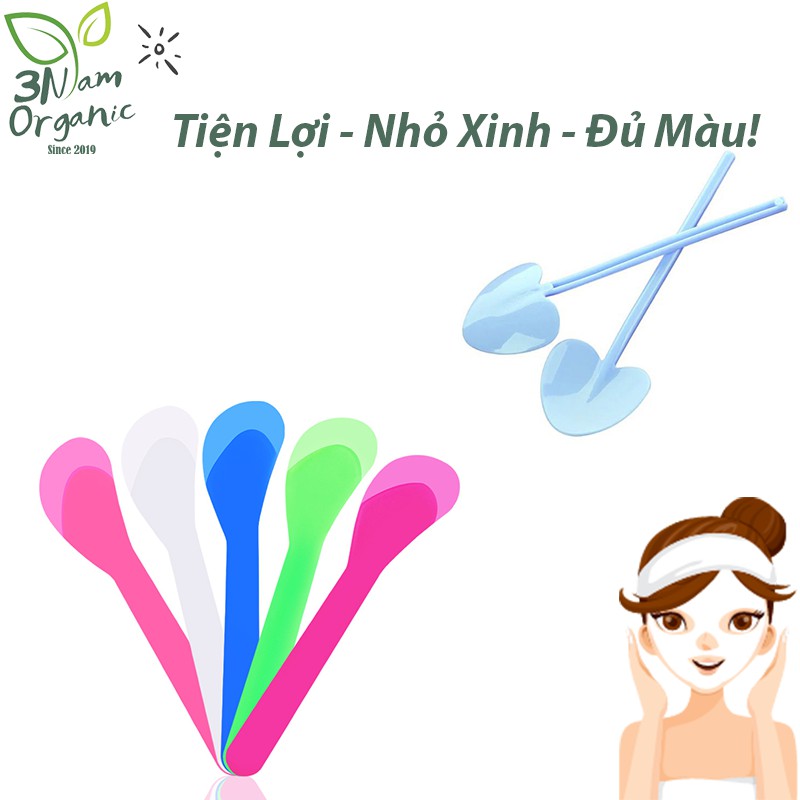 [Loại 1] Thìa Nhựa Trộn/Quét Mặt Nạ - 3nfam.organic