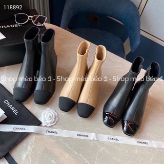 Bốt boot lửng spsl mũi pha gót vuông fullbox bill túi giấy