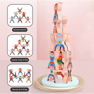 Đồ chơi giáo dục-Bộ đồ chơi xếp hình cân bằng cho bé-Đồ chơi xếp hình
