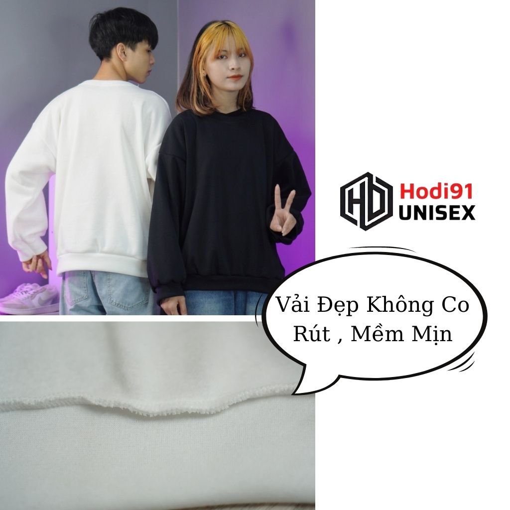 Áo Sweater Đôi Nỉ Nam Form Rộng Tay Dài Nữ Cao Cấp Phong Cách Ulzzang | BigBuy360 - bigbuy360.vn