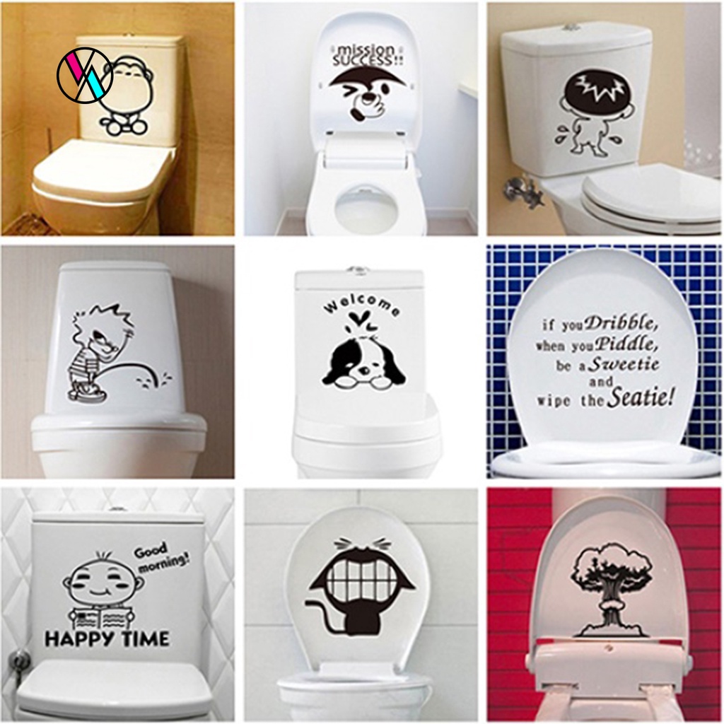 Miếng dán trang trí toilet bằng PVC chống thấm nước