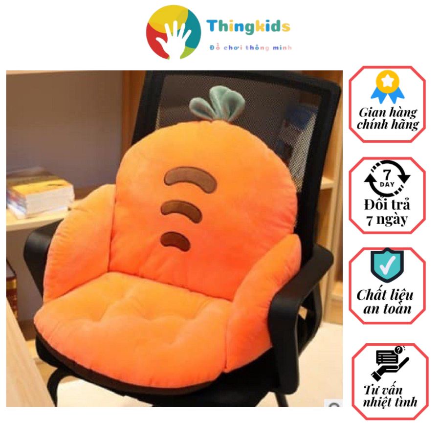 Đệm ghế hình thú bông kiêm lót ghế ngồi cho bé - Thingkids